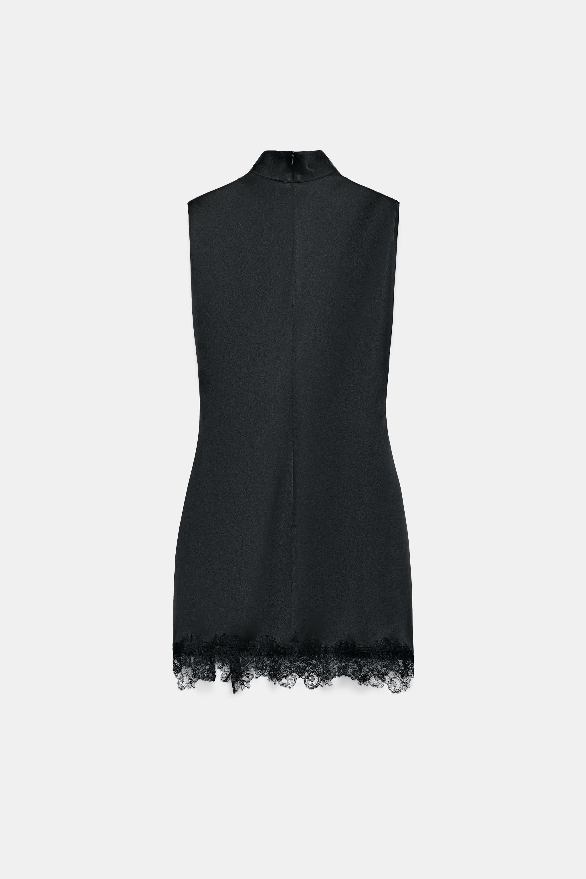 SATIN LACE DRESS
